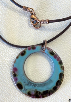Turtle Shell Hoop Necklace